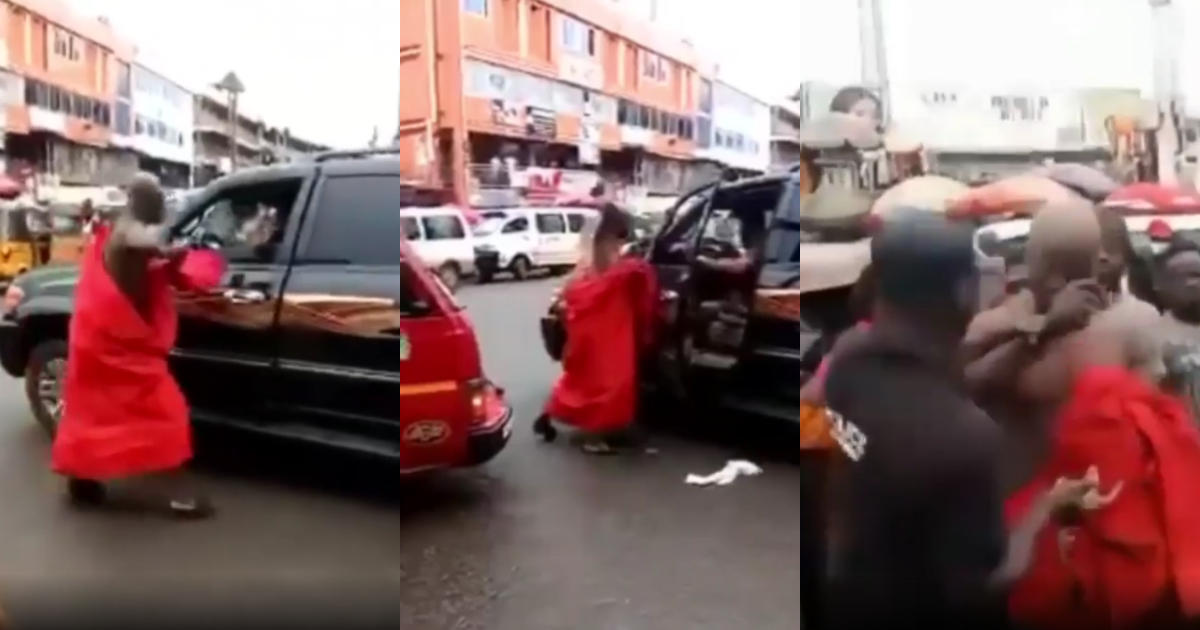 Angry GH husband chases rich 'small boy' who allegedly slept with his wife in video