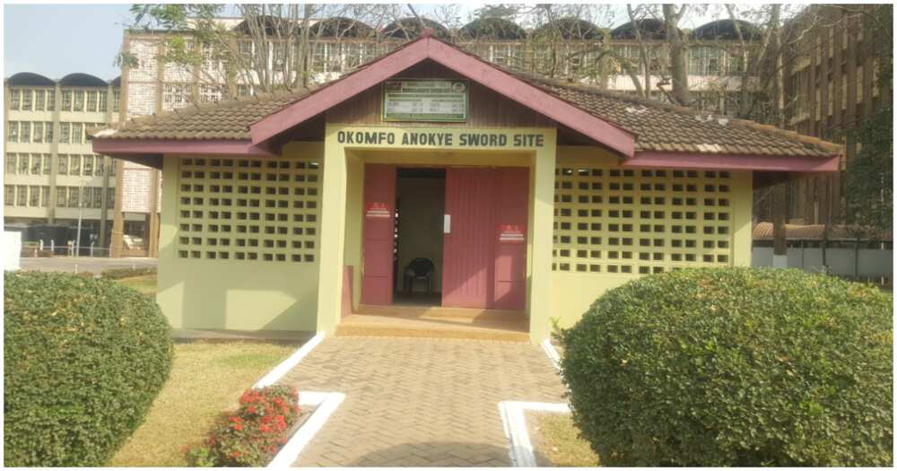 The Okomfo Anokye Sword Site museum building