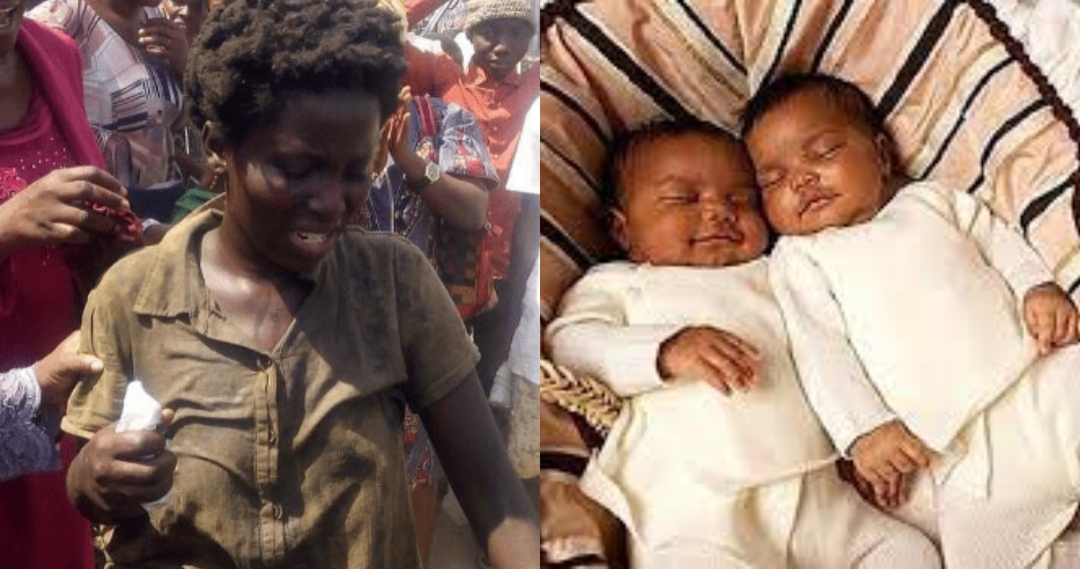 Beautiful mentally challenged woman gives birth to twins after off-duty nurse rescued her