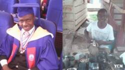 Meet Ishmael Borngreat, the shoemaker who is now a First Class University student