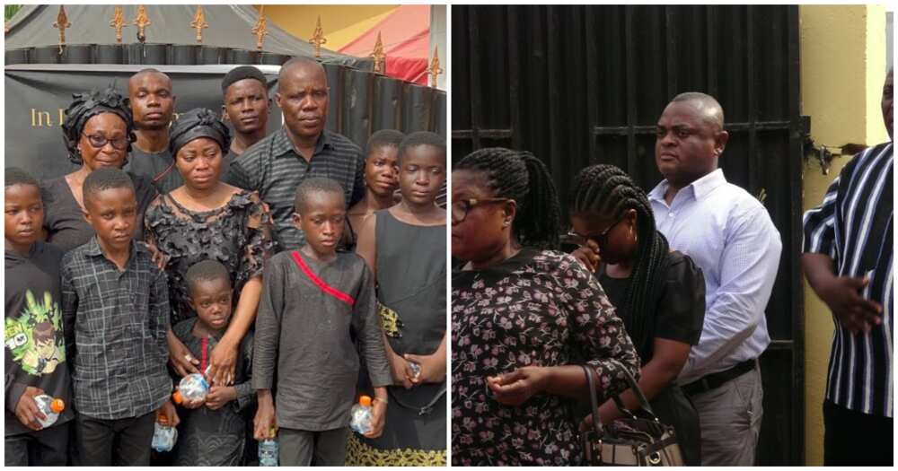 Photos of kids from Becky's Foundation and family members of Christian Atsu