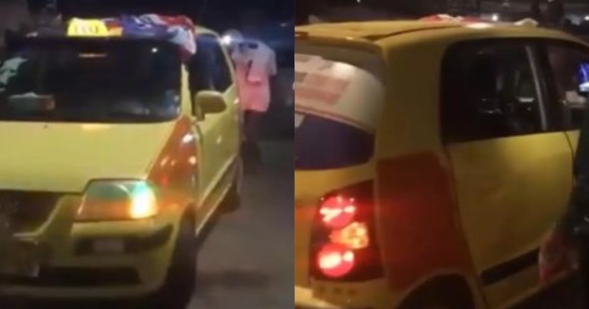 Taxi with no driver moving in town spotted at Hohoe in Volta Region; video drops