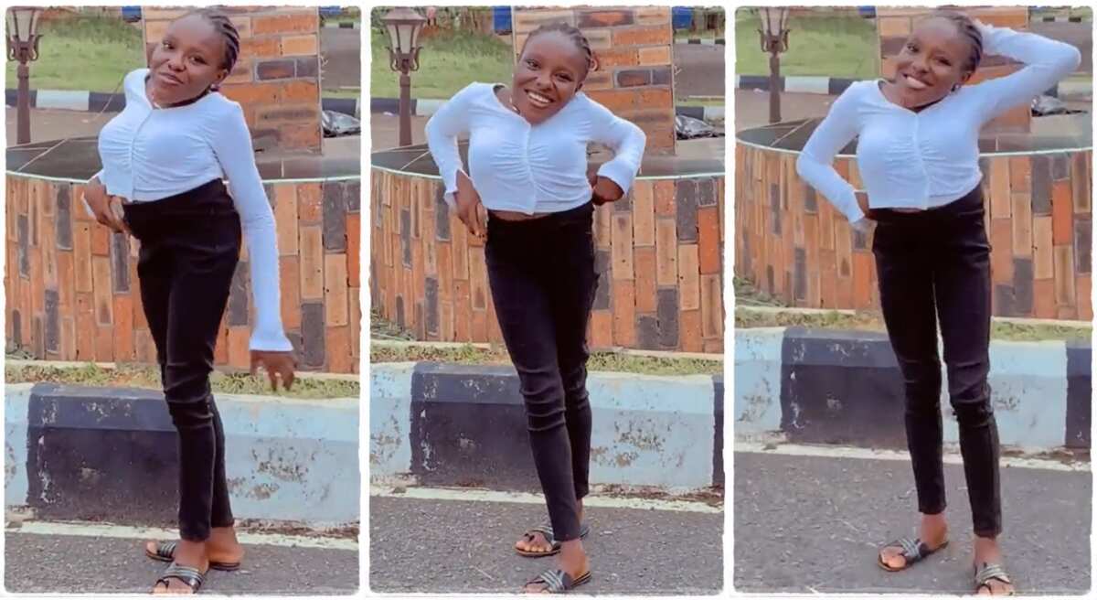 Photos of a Nigerian lady with small stature.