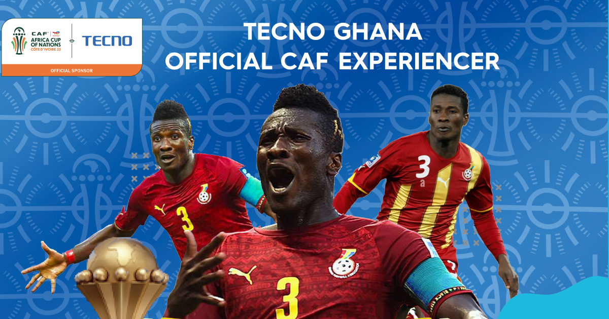 TECNO Ghana announces Asamoah Gyan as the official CAF Experiencer