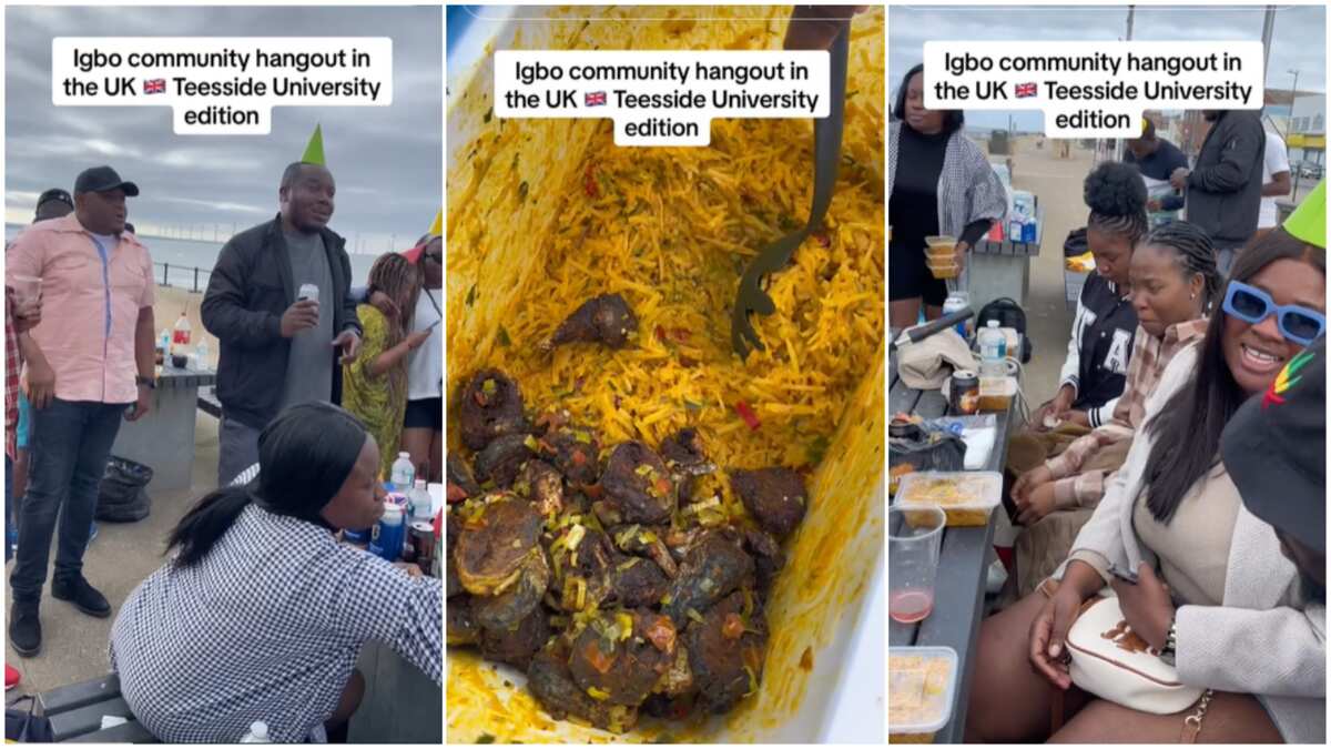 Igbo student in UK/Student cooked abacha.