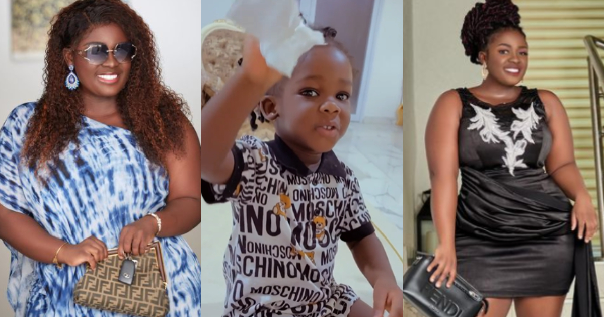 Actress Tracey Boakye's Daughter Warms Hearts with her Pronunciation of ‘Tissue’ in Video