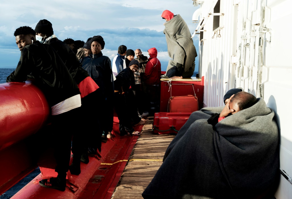 Another 250 migrants are waiting on rescue ships after being refused permission to land by Italian authorities