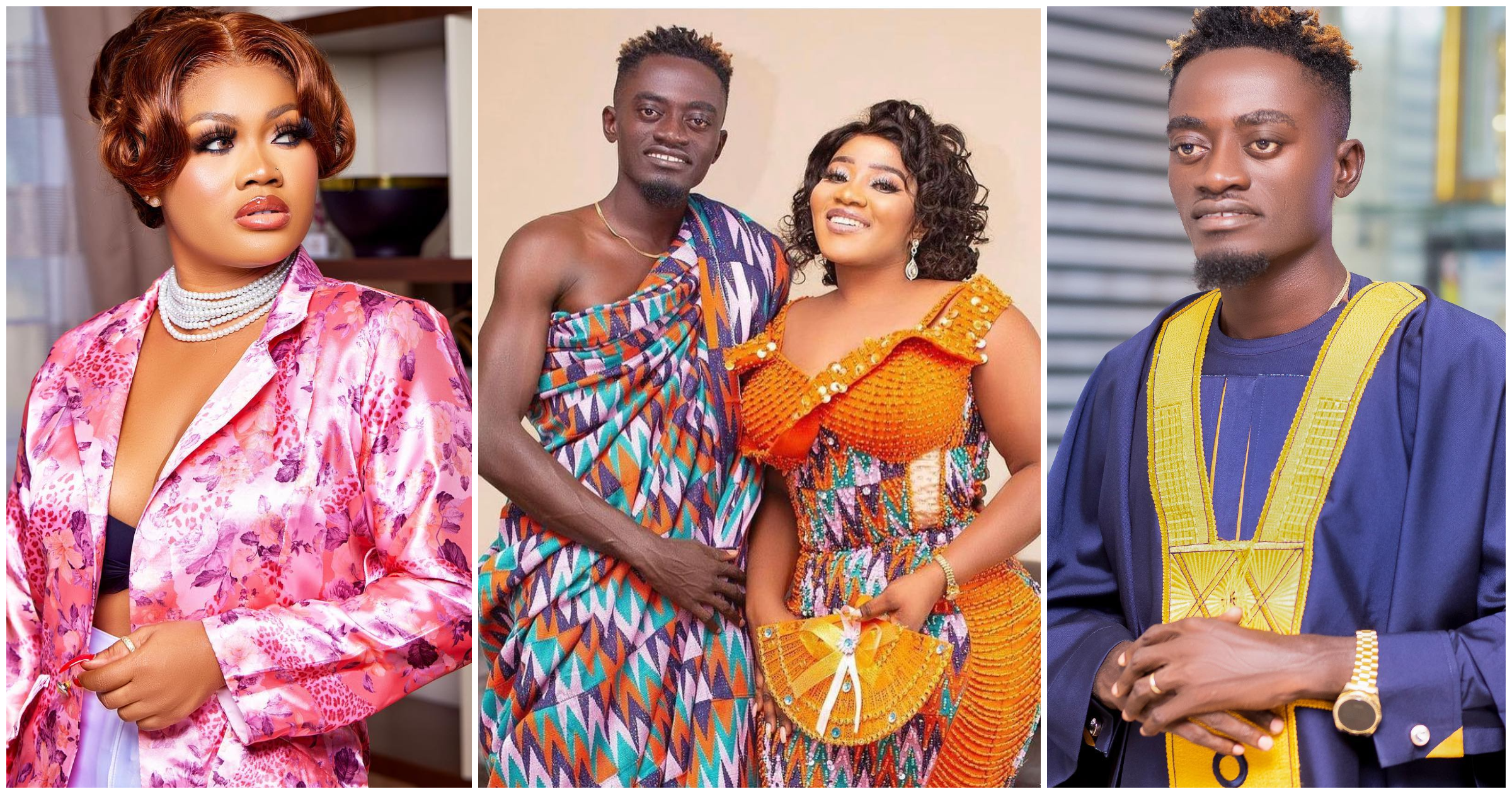 Sandra Sarfo Ababio finally speaks on Lil Win's wedding and shares loved-up photo, fans can't think far
