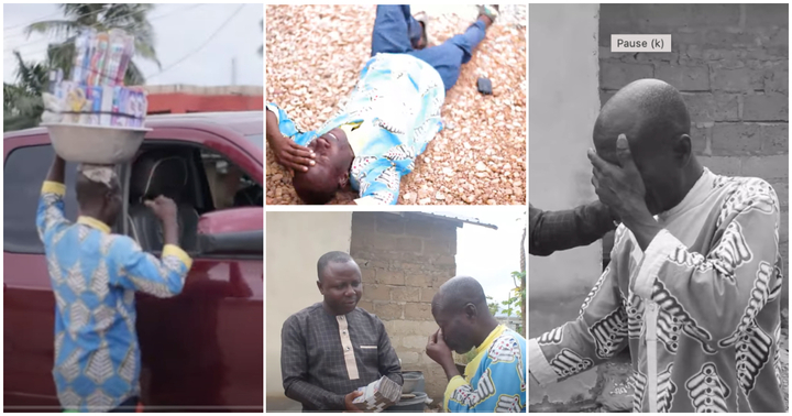 54-year-old Ghanaian street hawker cries like a child as kind man gives him gh¢10,000: "This is too emotional to watch"