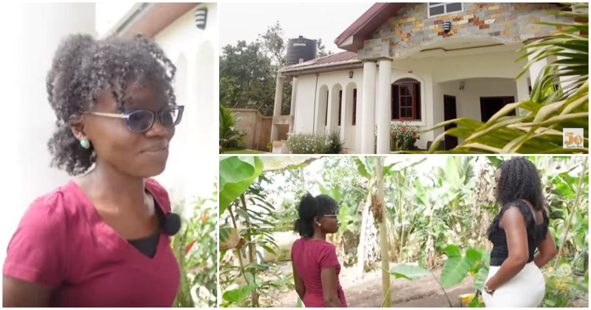 A lady relocates to Ghana from Canada to build a house and grow her own food