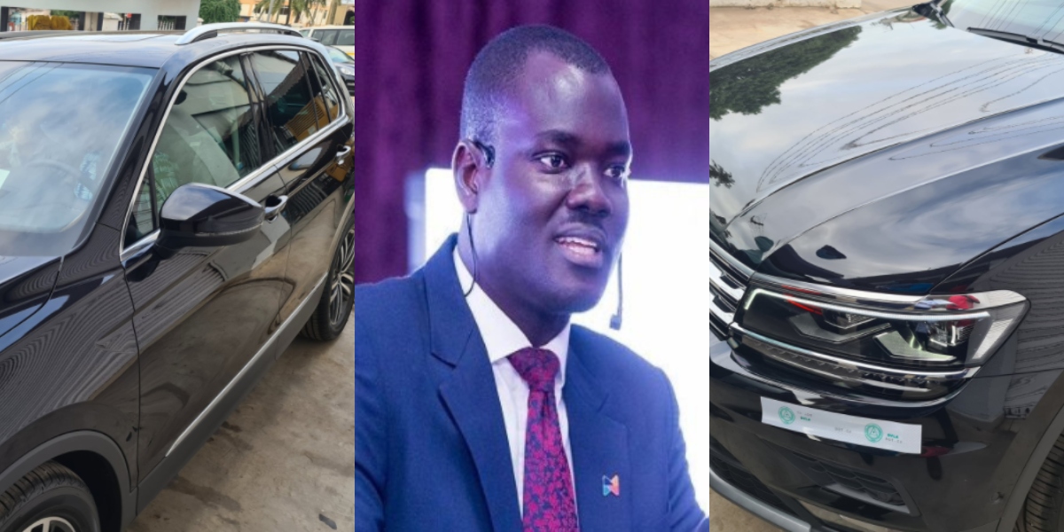 Top CEO Alex Bram flaunts ride as he becomes first person to drive Ghana-assembled VW luxurious car (photos)