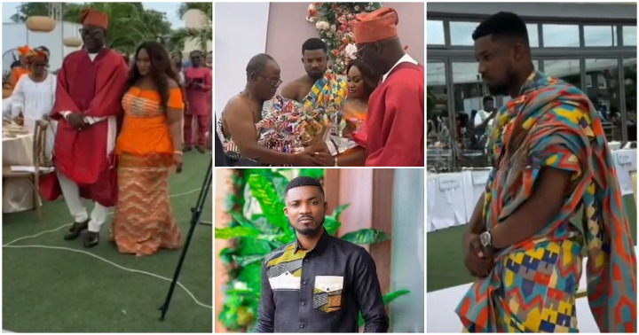 NGO GH: Comedian marries fiancée; pretty ladies 'cry' their husband is taken after video emerged