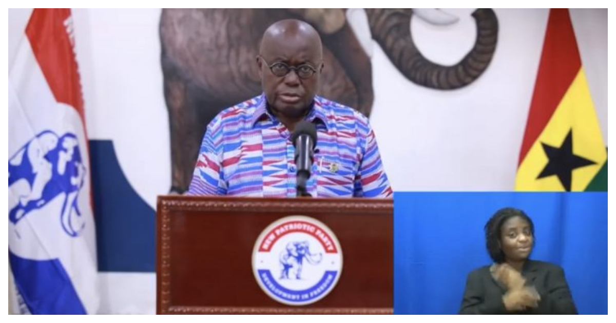 President Akufo-Addo to address the nation on night before election day