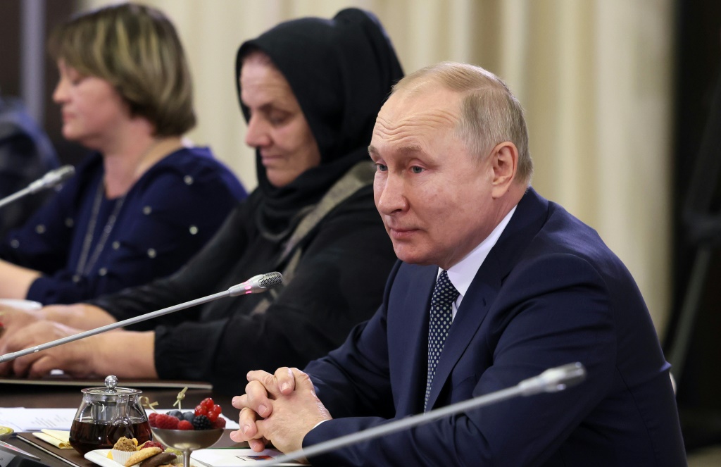 This was Putin's meetign with military mothers and wives of soldiers fighting in Ukraine