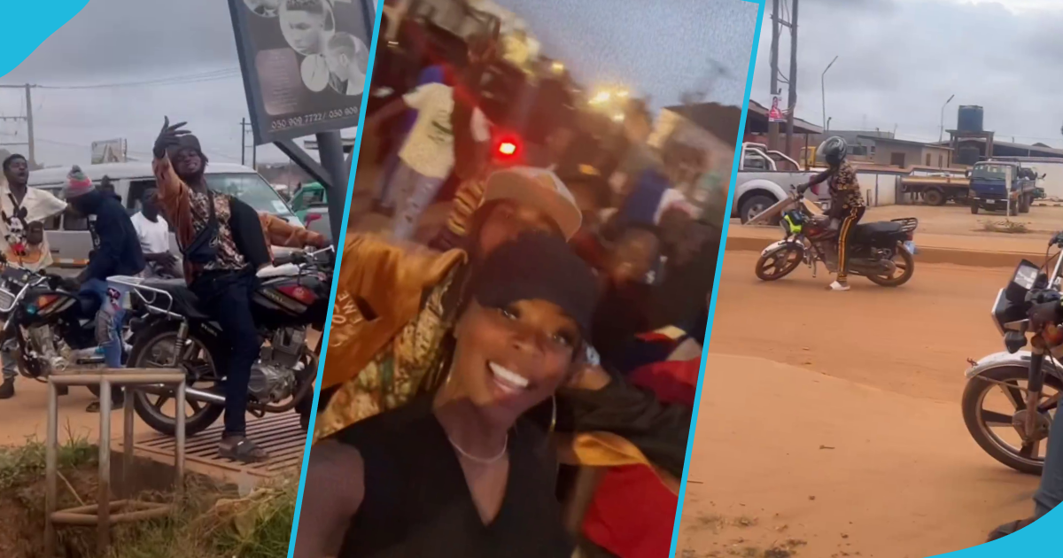 Michy overjoyed as okada riders show up in their numbers for her Hustle music video shoot