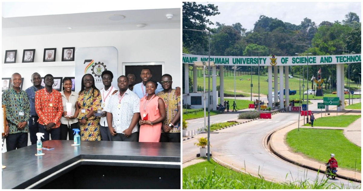 Photo of KNUST management and main entrance