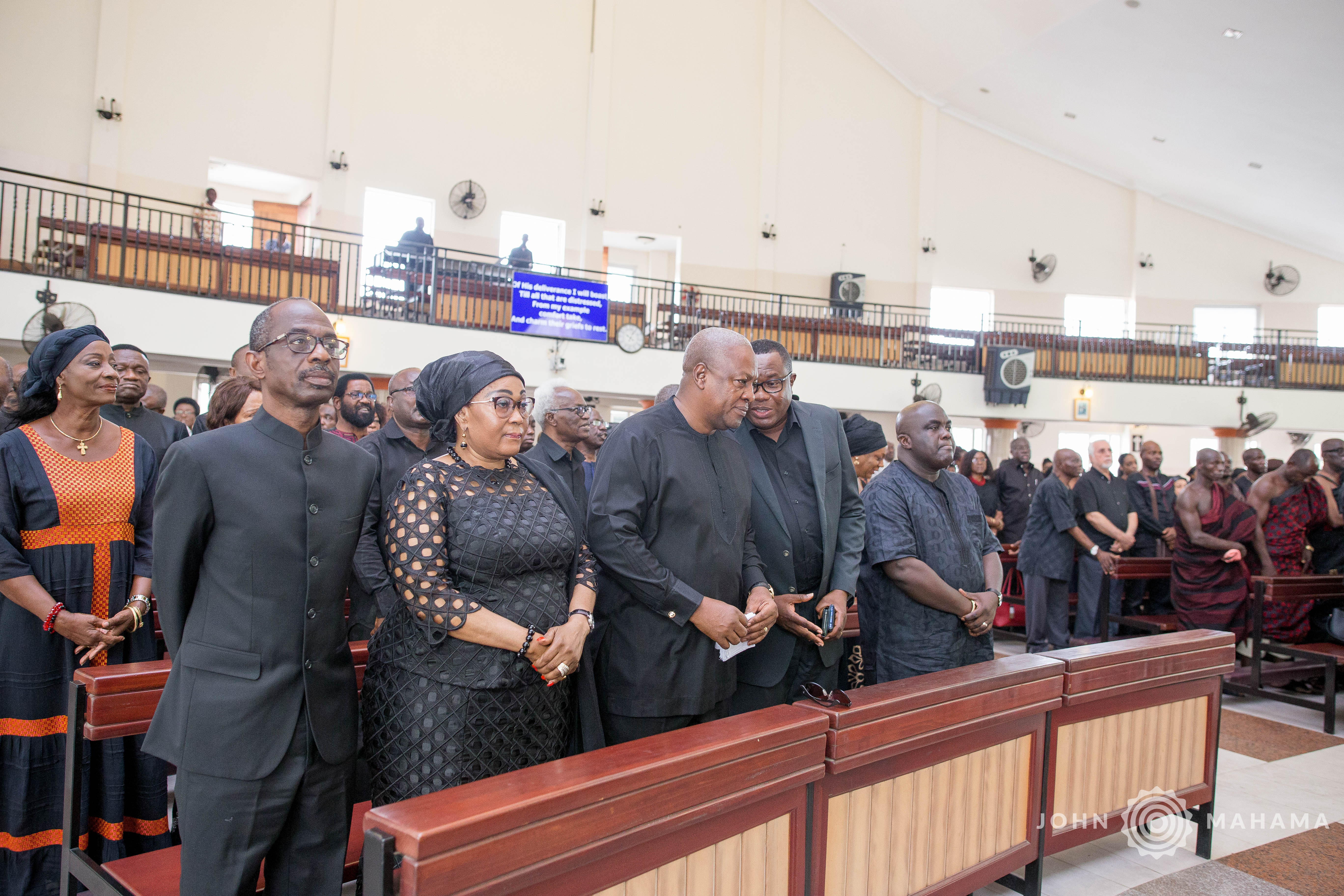 Mahama, Ofosu Ampofo, others attend Lee Ocran's one-week observance (photos)