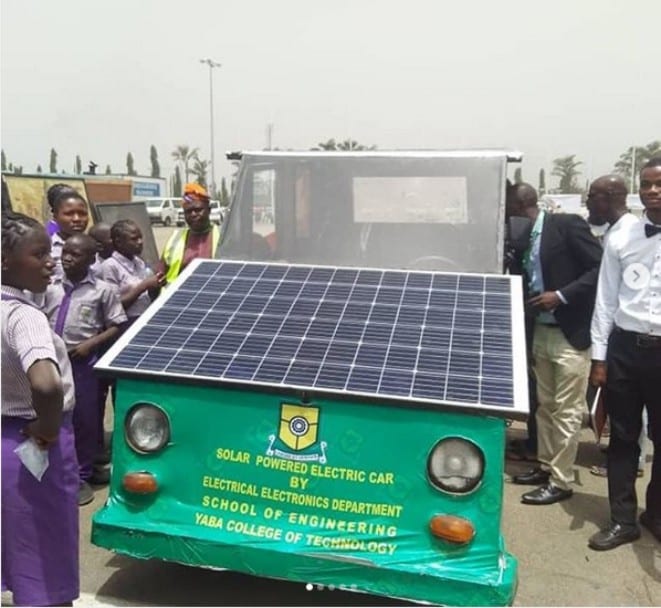 Nigerian university students build car powered by solar energy
