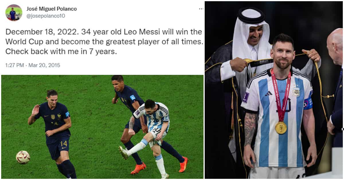 "The prophet": Man who predicted that Messi will win the World Cup 7 years ago goes viral, his tweet emerges