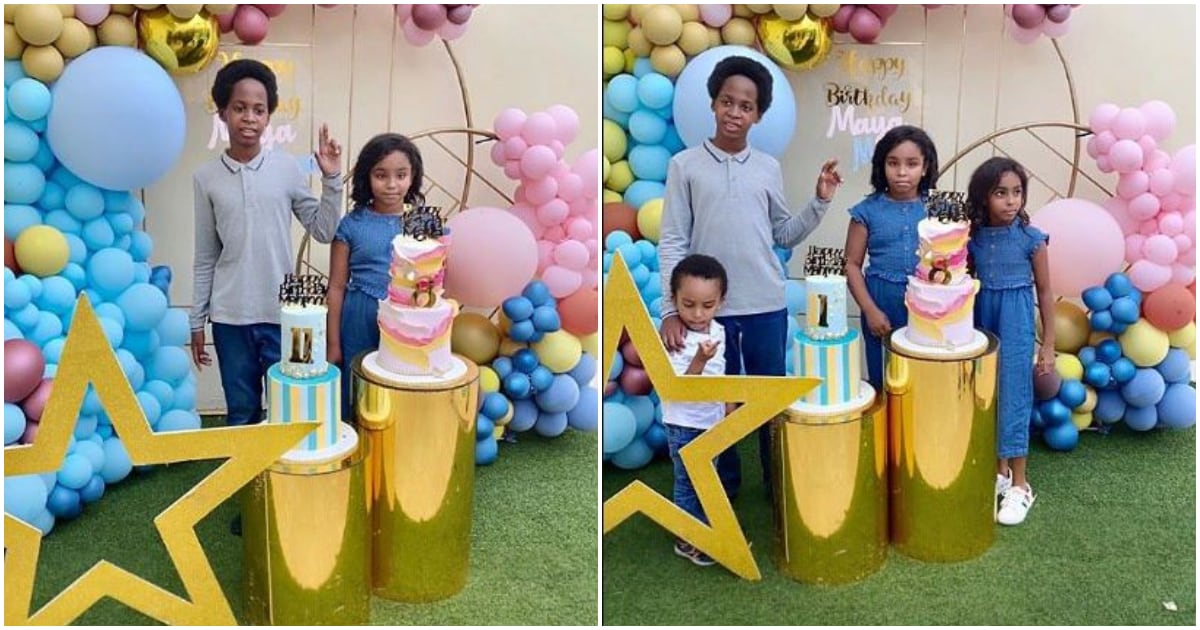 Regina Daniels outshines co-wife as they dance at her step-children’s birthday party (videos)