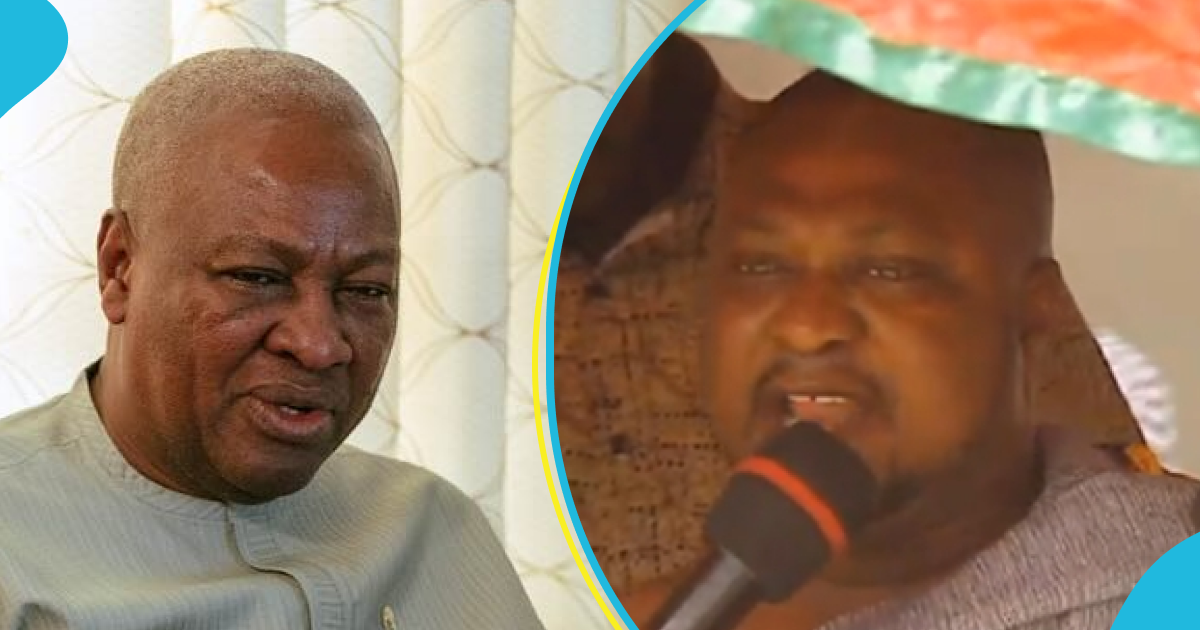 Anum chief begs Mahama after campaigning against him in 2016: “Forgive me my sins”