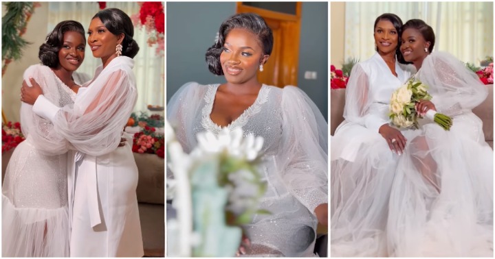 Charming beauties: Videos of bride and her beautiful mom cause confusion online; many ask who is the daughter