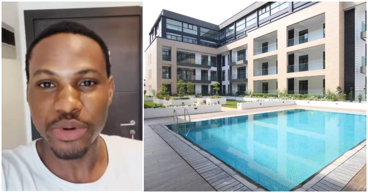 A Nigerian forex trader flaunts his luxury apartment in Ghana