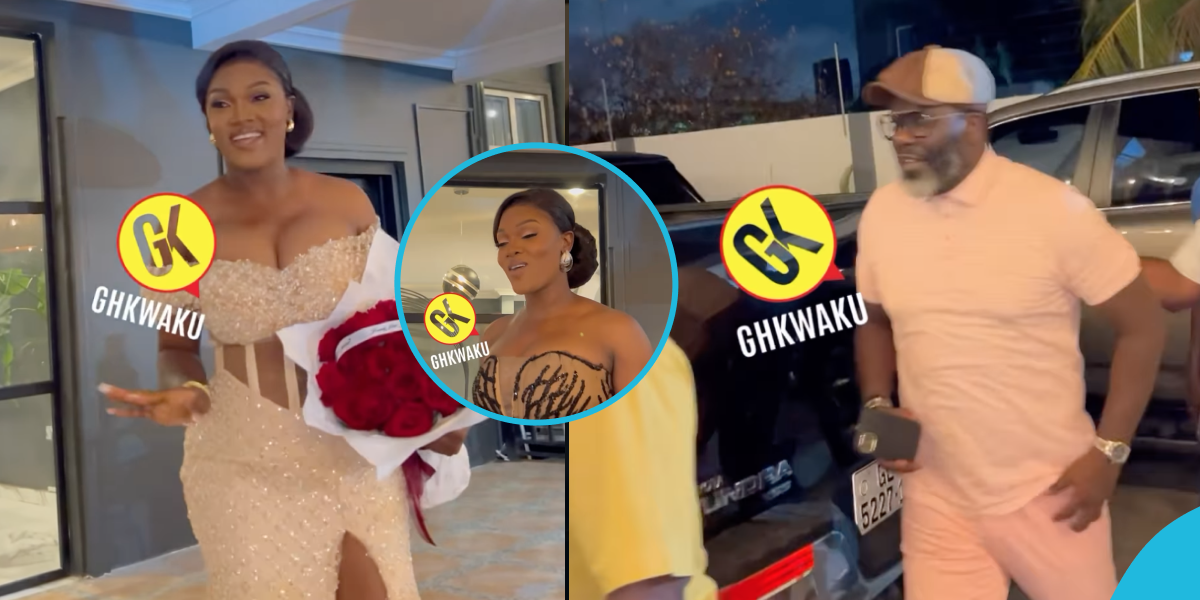 Sammy Kuffour shows love and maturity as he rocks designer outfits to his pretty baby mama's 30th birthday