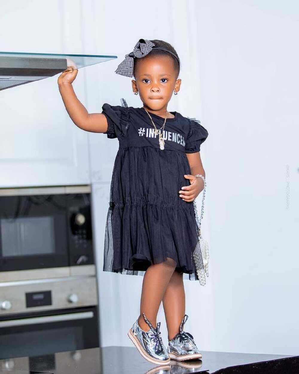 Baby Maxin: McBrown’s Daughter Surprises fans with her Adult Poses in 7 Photos at age 2
