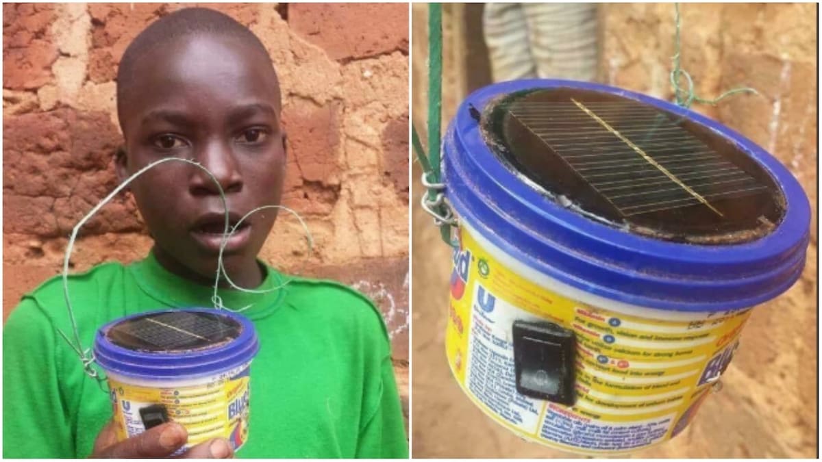 13-year-old boy designs solar device that helps him charge his phone at night